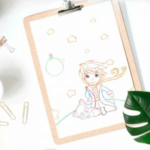 Pack lámina para colorear Principito