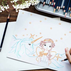 Pack lámina para colorear Hada Griega