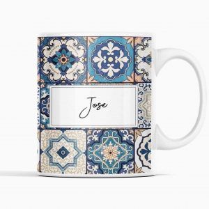 Taza Azulejos Azules