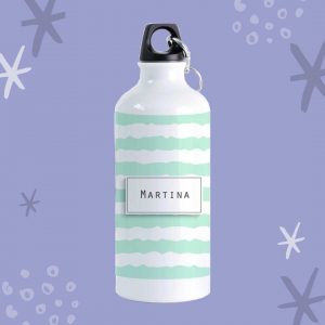 Botella Rayas Mint