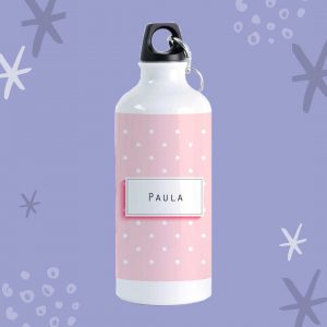 Botella Topos Blancos
