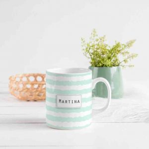Taza Rayas Mint